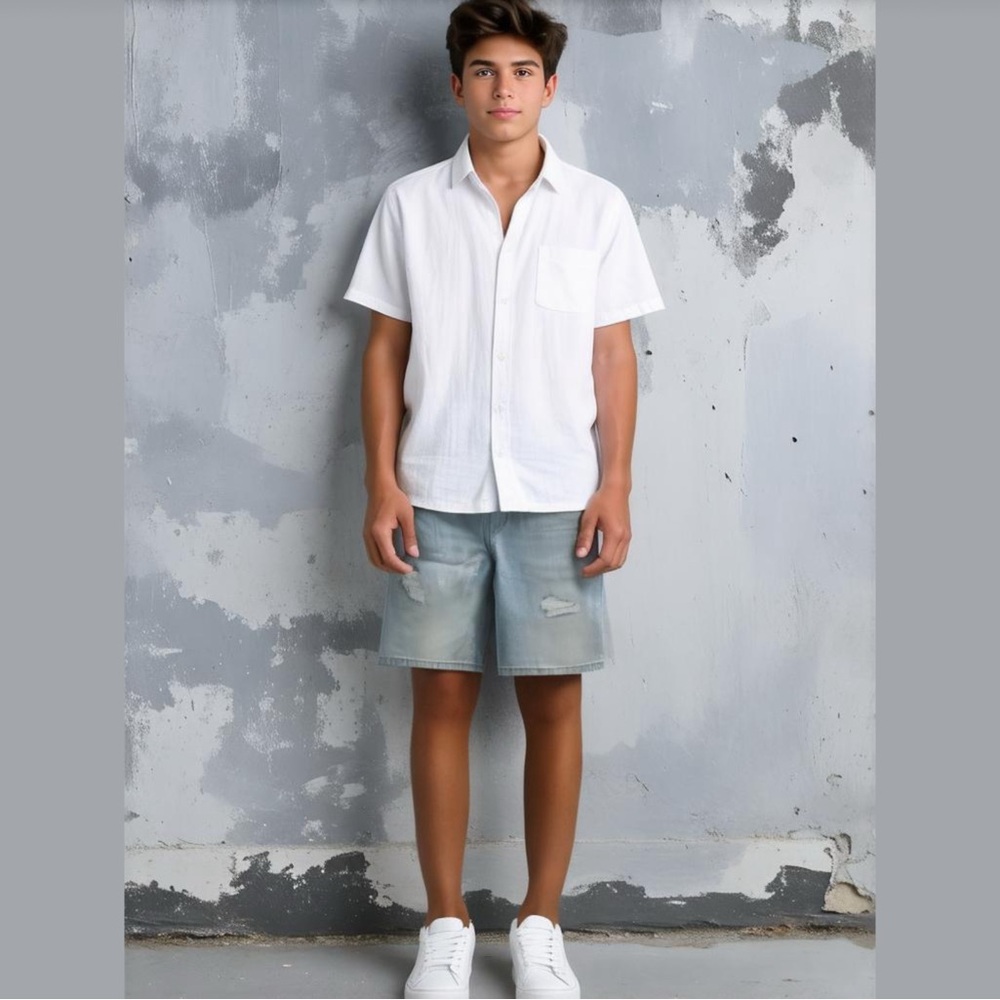 Boys Old Navy Denim Shorts XL Light Blue